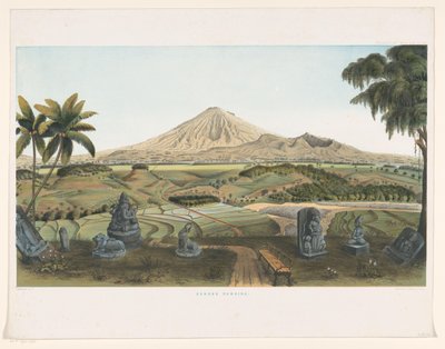 Vulkan Sumbing auf Java von Carl Wilhelm Mieling (possibly)
