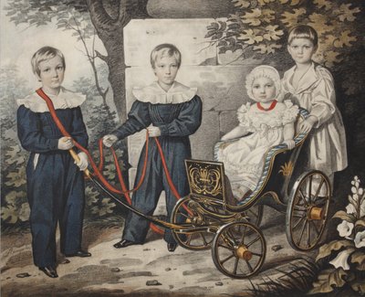 Porträt der Talyzin-Kinder, frühe 1830er Jahre von Carl von Hampeln