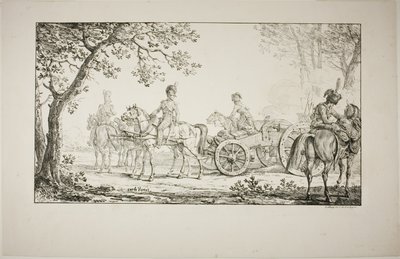 Gezogene Artillerie von Carle Vernet
