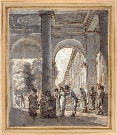 Der Königspalast im Jahr 1810 von Carle Vernet