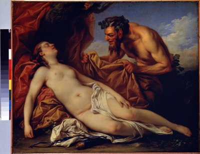 Jupiter und Antiope von Carle van Loo