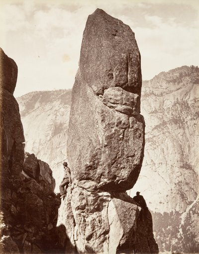 Magischer Turm, Yosemite, ca. 1872, gedruckt ca. 1876 von Carleton E. Watkins.