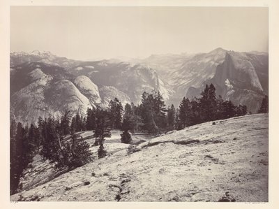Die Kuppeln, vom Sentinel Domes, Yosemite, um 1865-1866 von Carleton E. Watkins