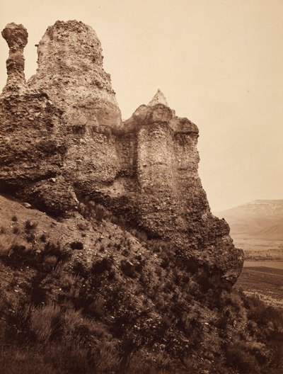 Hexenfelsen, nahe Echo City, Utah von Carleton E. Watkins