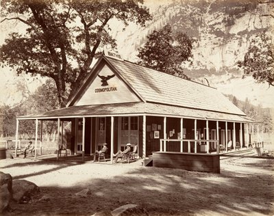 Kosmopolitischer Salon, ca. 1872, gedruckt ca. 1876 von Carleton Emmons Watkins