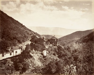 Heiße Schwefelquellen, Santa Barbara, 1876, gedruckt ca. 1876 von Carleton Emmons Watkins