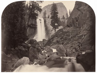 Piwyac, Vernal Fall, 300 Fuß, Yosemite von Carleton Emmons Watkins