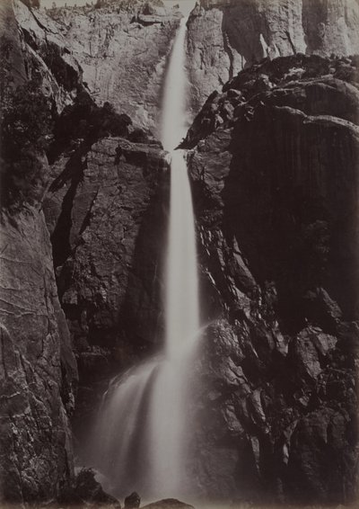 Yosemite Falls, Ansicht von unten, ca. 1878 von Carleton Emmons Watkins