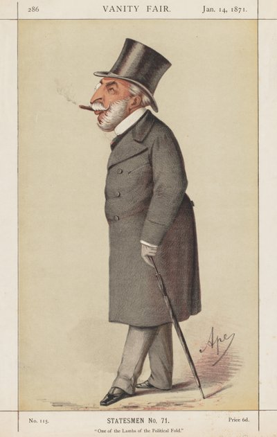 Vanity Fair: Eines der Lämmer der politischen Herde von Carlo (Ape) Pellegrini