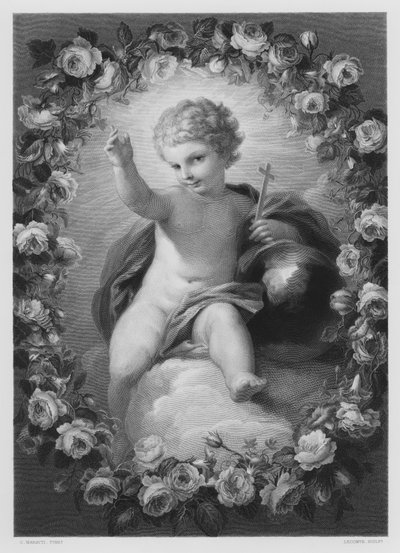 Das Jesuskind, nach dem Bild in der Königlichen Sammlung von Carlo (after) Maratta or Maratti