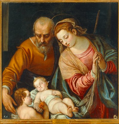 Die Heilige Familie mit dem jungen Johannes dem Täufer von Carlo Caliari