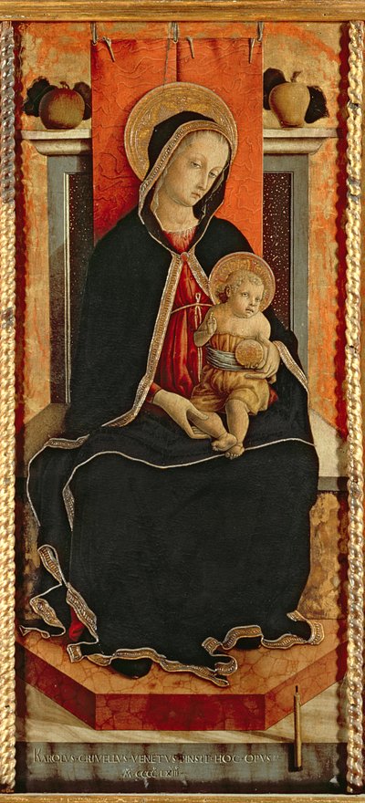 Madonna und Kind mit Heiligen, Polyptychon von Carlo Crivelli
