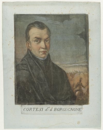 Porträt des Malers Jacques Courtois von Carlo Lasinio