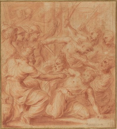 David bietet König Saul den Kopf von Goliath an von Carlo Maratta