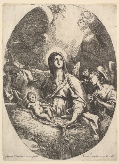 Die Anbetung der Engel von Carlo Maratta or Maratti