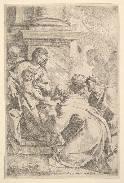 Die Anbetung der Könige von Carlo Maratta or Maratti
