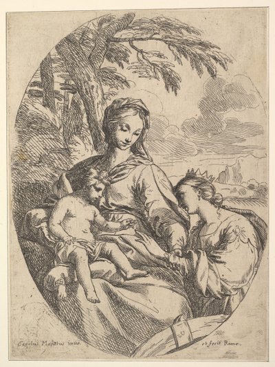 Die Hochzeit der Heiligen Katharina von Carlo Maratta or Maratti