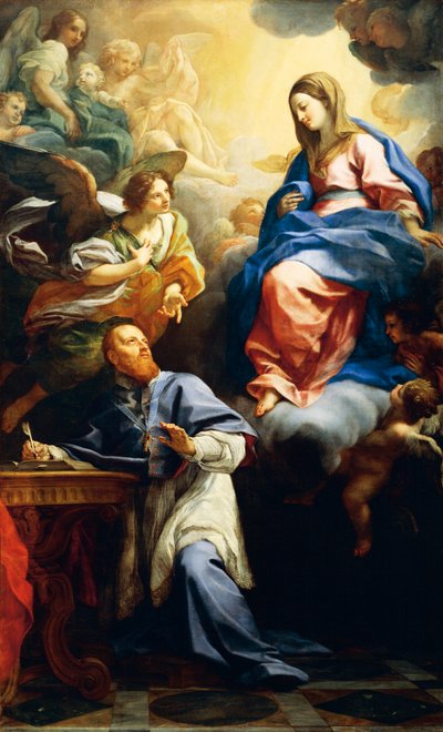Jungfrau mit Kind erscheint dem hl. Franz von Sales von Carlo Maratta or Maratti