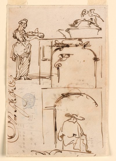 Skizzen, 1725–50 von Carlo Marchionni