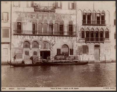 Da Mosto-Palast und die Fähre SS Apostoli von Carlo Naya