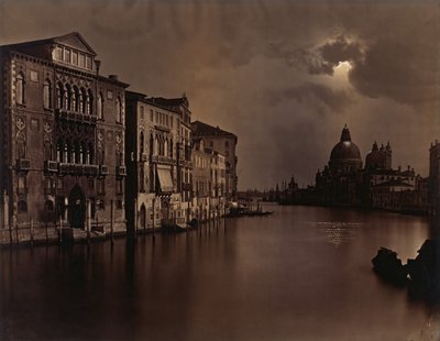 [Nachtansicht des Canal Grande, Venedig], ca. 1875 von Carlo Naya