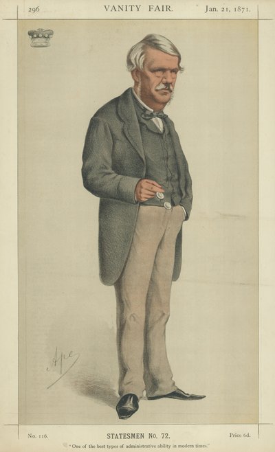 Lord John Lawrence (Farblithografie) von Carlo Pellegrini