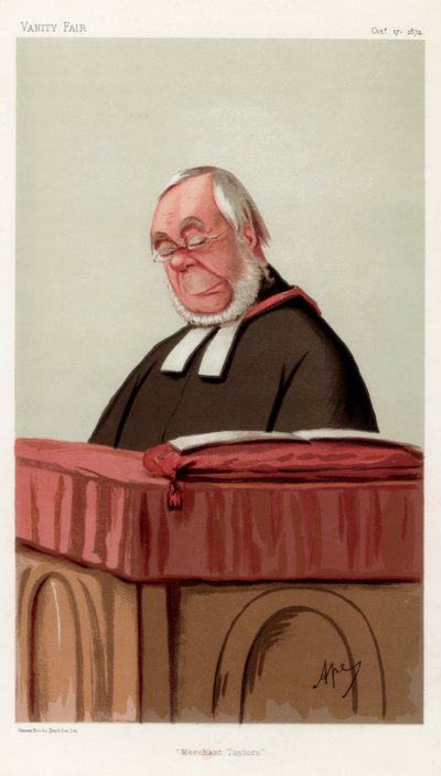 Merchant Taylors, der Reverend James Augustus Hessey DCL, 1874 von Carlo Pellegrini