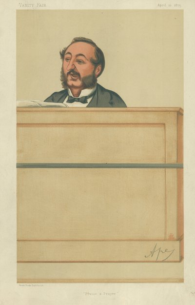 Herr Ira D. Sankey, Lob und Gebet, 10. April 1875, Vanity Fair Karikatur von Carlo Pellegrini