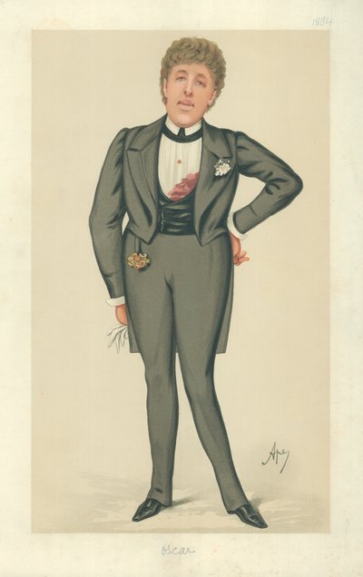 Mr. Oscar Wilde, Oscar, 24. Mai 1884, Vanity Fair Karikatur von Carlo Pellegrini