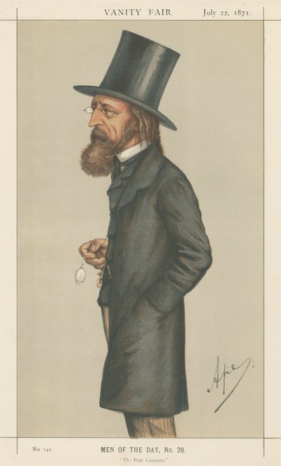 Der Dichterpreisträger, Lord A. Tennyson (Vanity Fair Serie) von Carlo Pellegrini