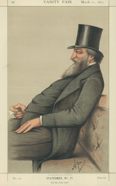 Der ehrenwerte George Ward Hunt (Farblithografie) von Carlo Pellegrini