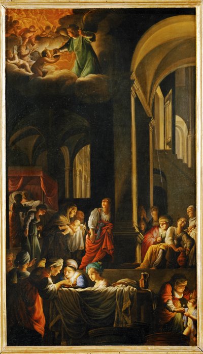 Die Geburt der Jungfrau Maria von Carlo Saraceni
