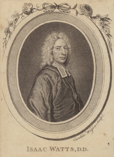 Isaac Watts, englischer christlicher Prediger, Liederdichter und Theologe von Caroline Watson