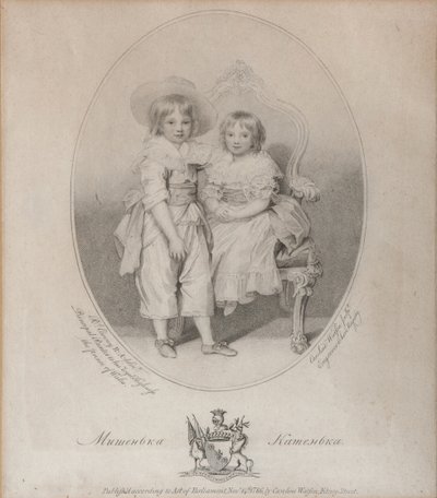 Porträt von Graf Mikhail Semyonovich Vorontsov 1782-1856 und Gräfin Ekaterina Semyonovna Vorontsov von Caroline Watson
