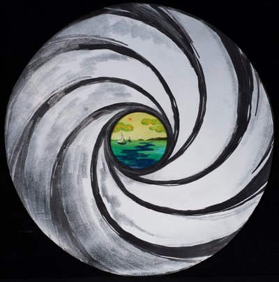 Linsenschwirl mit Meer und Wolken, 2005 von Carolyn Hubbard Ford