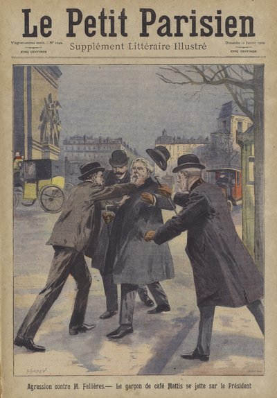 Attentat auf Präsident Armand Fallières von Frankreich in Paris von Carrey