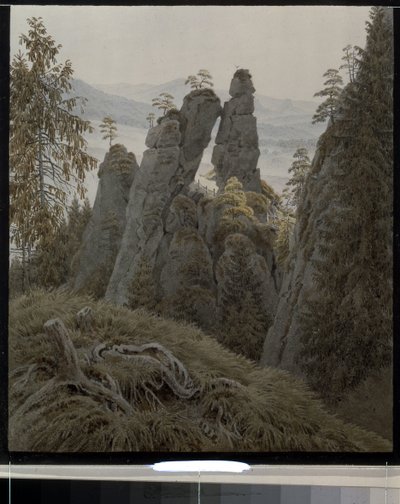 Das Felsentor in Neurathen von Caspar David Friedrich