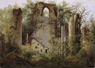 Klosterruine Eldena bei Greifswald, ca. 1825 von Caspar David Friedrich