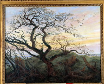 Der Baum mit Krähen von Caspar David Friedrich