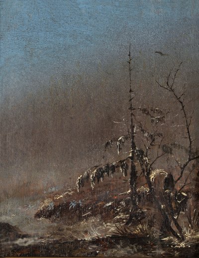 Verschneites Bäumchen von Caspar David Friedrich