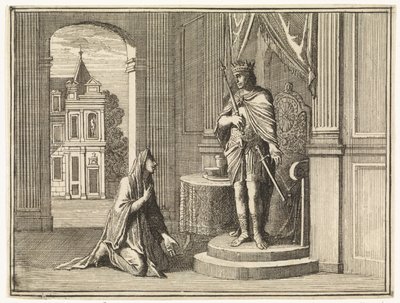 Weise Frau aus Tekoa im Gespräch mit David von Caspar Luyken