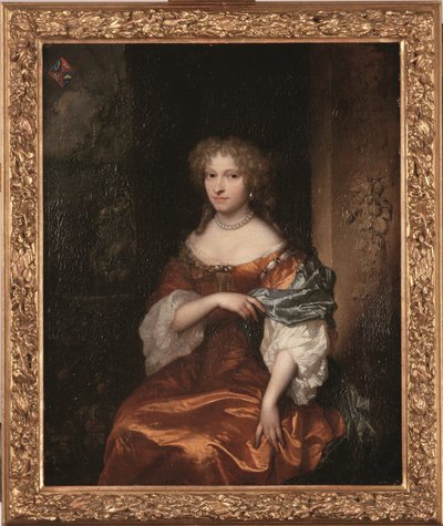 Porträt von Johanna Hulft (1649-1698) von Caspar Netscher