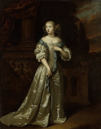 Porträt von Philippina Staunton, Ehefrau von Roelof van Arkel (1632-1709), Herr von Broeckhuijsen von Caspar Netscher