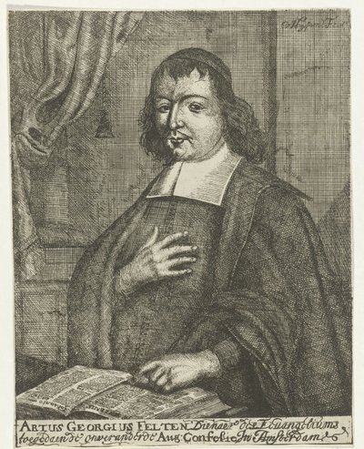 Porträt von Artus Georg Velten von Caspar van Huysum
