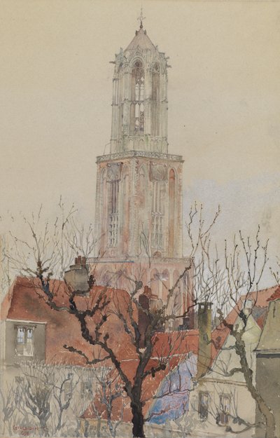 Turm der Kathedrale von Utrecht, Holland von Cass Gilbert