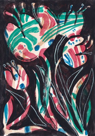 Lebendige abstrakte Blüten von Catalina Somolinos