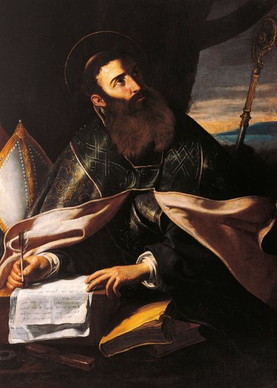 Porträt des Heiligen Augustinus von Hippo von Cecco de Caravaggio
