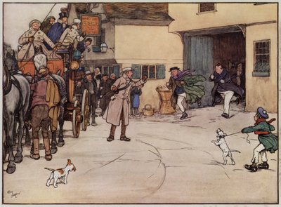 Illustration für The Pickwick Papers von Cecil Aldin von Cecil Charles Windsor Aldin