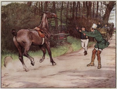 Illustration für Die Pickwickier von Cecil Aldin von Cecil Charles Windsor Aldin
