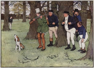 Illustration für Die Pickwickier von Cecil Aldin von Cecil Charles Windsor Aldin